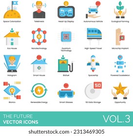 The Future Icons Including future, concept, technology, business, modern, background, digital, futuristic, blue, sky, internet, tech, connect, data, innovation, communication, abstract, building