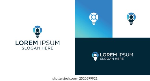 Future idea logo design template ,Bright future logo design concept ,Vector illustration