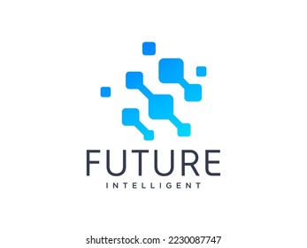 future intelligence logo design templates