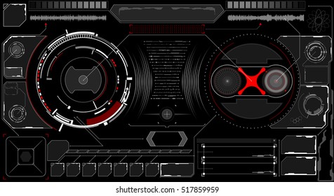 Future interface. Digital elements