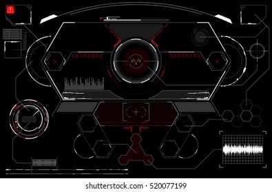 Future interface. Digital elements