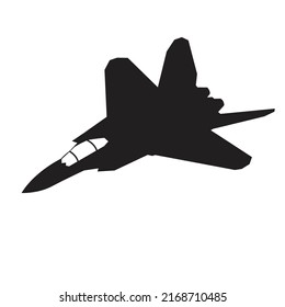 diseño de vectores de silueta de caza a reacción en el futuro