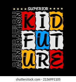 gráfico de tipografía de slogan de futuro para impresión,diseño de camisetas,ilustración vectorial