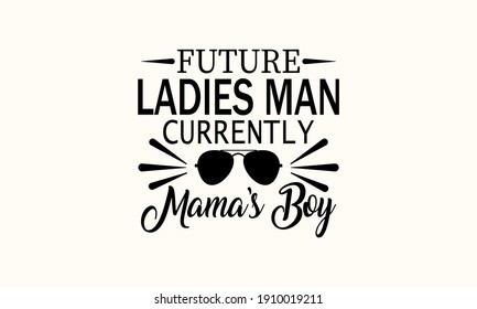 Futuro hombre de mujeres: El vector de niños de mamá y el clip de arte