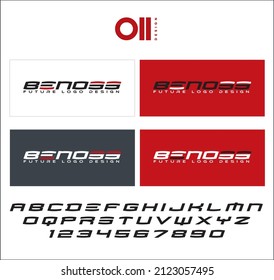 Künftige Logo-Design-Illustration Vektor