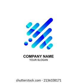 Future logo innovative concept for fintech and digital finance industry