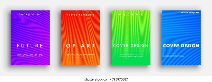 Future minimal covers design. Colorful halftone gradients. Background geometric patterns. Vector template brochures, flyers, presentations, leaflet, magazine a4 size