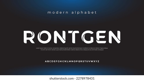 Future modern alphabet font. Typography urban style fonts for sport, technology, digital, movie logo design - Shutterstock ID 2278978431