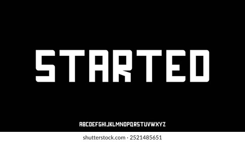 Zukünftige Schriftart für modernes Alphabet. Typografie urbane Schriftarten für Sport, Technologie, Digital, Film Logo Design