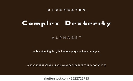 Fonte do alfabeto moderno futuro. Fontes de estilo urbano de tipografia para esporte, tecnologia, digital, design de logotipo de filme
