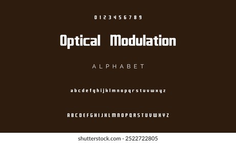 Fonte do alfabeto moderno futuro. Fontes de estilo urbano de tipografia para esporte, tecnologia, digital, design de logotipo de filme