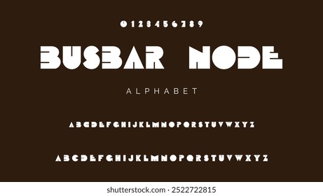 Fonte do alfabeto moderno futuro. Fontes de estilo urbano de tipografia para esporte, tecnologia, digital, design de logotipo de filme