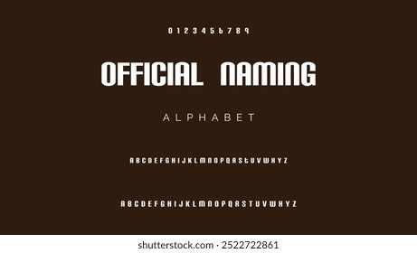 Fonte do alfabeto moderno futuro. Fontes de estilo urbano de tipografia para esporte, tecnologia, digital, design de logotipo de filme