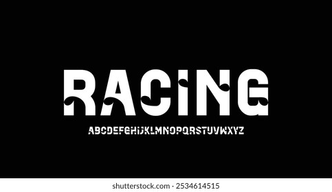 Future modern alphabet font. Typography urban style fonts for sport, technology, digital, movie logo design
