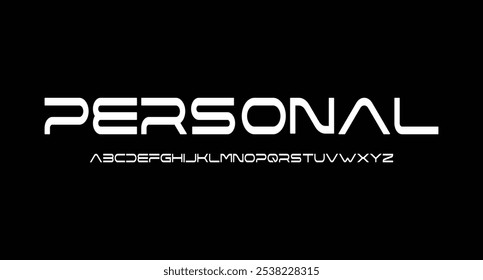 Future modern alphabet font. Typography urban style fonts for sport, technology, digital, movie logo design
