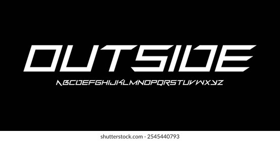 Future modern alphabet font. Typography urban style fonts for sport, technology, digital, movie logo design

