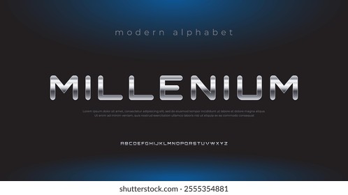 Future modern alphabet font. Typography techno style fonts for digital, brand, aplication, movie, logo design