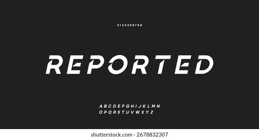 Future modern alphabet font. Typography urban style fonts for sport, technology, digital, movie logo design