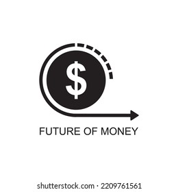 icono de futuro del dinero , icono del fondo
