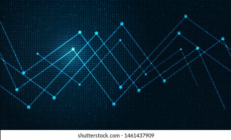 Future Network Microchip on Technology Background,Hi-tech,security and share Concept design,Free Space For text in put,Vector illustration.