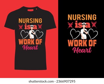 Future nurse t-shirt design, Nurse in progress please wait t-shirt design vector