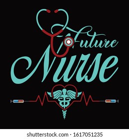 Future Nurse Vector T-Shirt Design