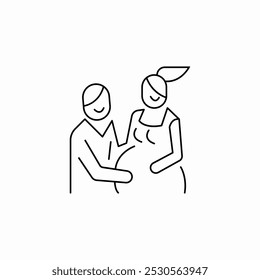 future parents icon sign vector