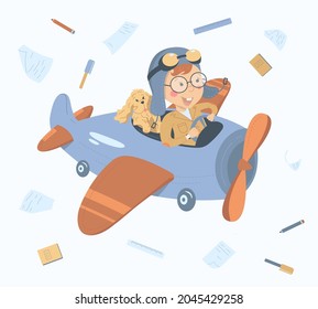 Future pilot; young pilot; when you want to fly instead of doing office work; my dream is to fly