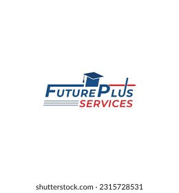 Future Plus Educational logo design represents a forward-thinking and innovative approach to education. It incorporates modern and futuristic elements, such as abstract shapes or symbols, along words.
