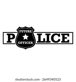 Futuro Design de Crachá de Policial