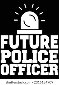 Future police officer vector art design, eps file. design file for t-shirt. SVG, EPS cuttable design file svg