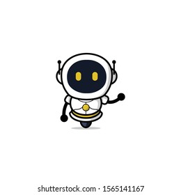 
future police robot vector tamplate