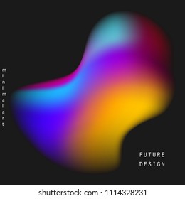 Future poster templates. Vector cover designs. Vibrant gradients style. Modern trends background.