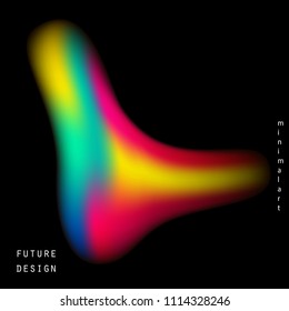 Future poster templates. Vector cover designs. Vibrant gradients style. Modern trends background.