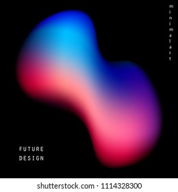 Future poster templates. Vector cover designs. Vibrant gradients style. Modern trends background.