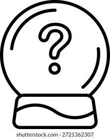 Predicción del futuro Fortune Crystal Ball Icon