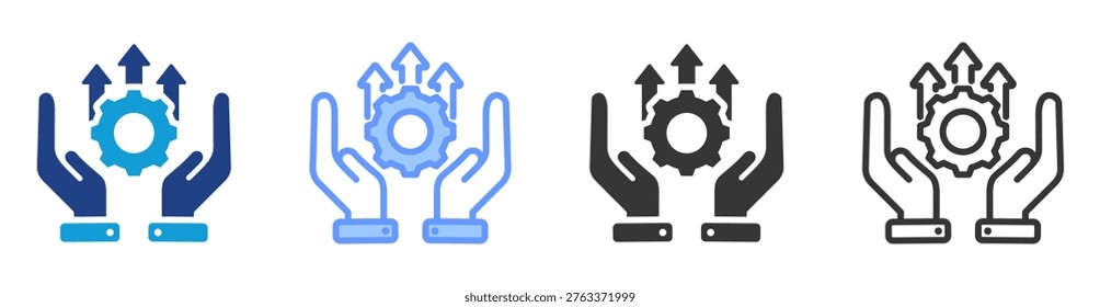 Future Readiness icon set multiple style collection
