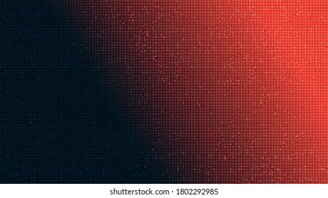 Future Red Technology Background,Digital and Connection Concept design,Vector illustration