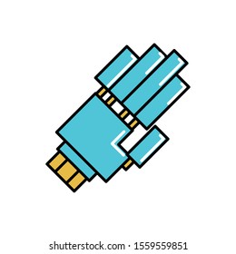 future robot hand icon design, Digital technology communication social media internet web and wireless theme Vector illustration