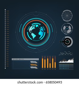 future sight action mode earth interface UI  design graphic illustration 