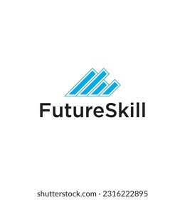 Logo de habilidades futuras con gráfico de crecimiento