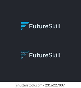 Future skills logo with letter f symbol