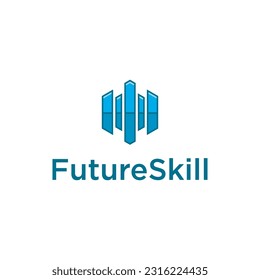 Logo für künftige Fertigkeiten mit Polygone