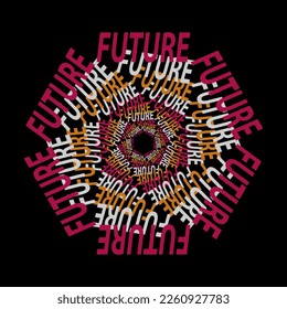 future slogan text stylish design