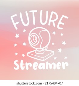Future Streamer Illustration Clip Art Design Shape. Streaming Silhouette Icon Vector.