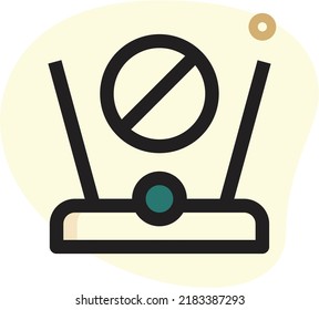 Future technologies in automatics cyborg systems and computers industry from awesome internet developments.vector line icons, sign and symbols in flat design