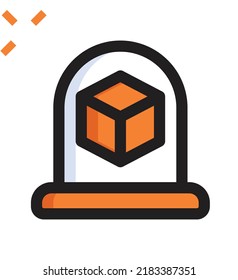 Future technologies in automatics cyborg systems and computers industry from awesome internet developments.vector line icons, sign and symbols in flat design