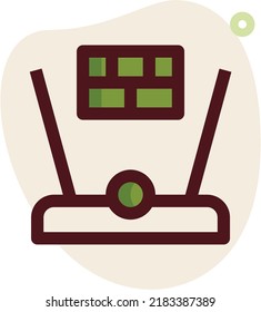 Future technologies in automatics cyborg systems and computers industry from awesome internet developments.vector line icons, sign and symbols in flat design