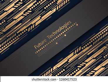 Future technologies .Innovative ideas .Geometric vector , background .Business card