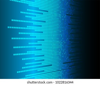 future technology, blue cyber security concept background, abstract hi speed digital internet.motion. pixel vector